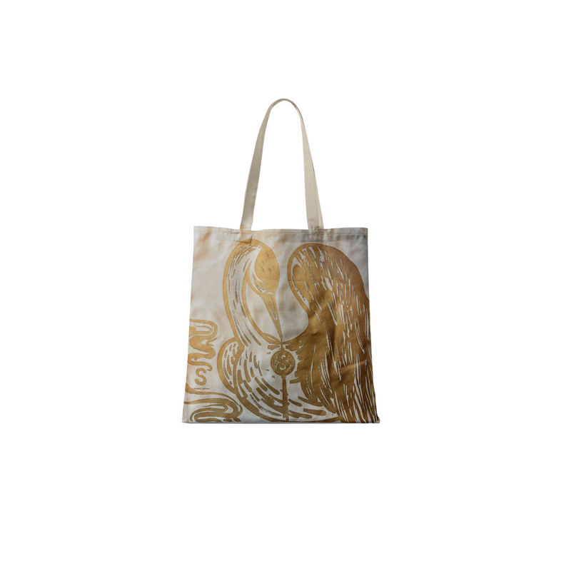 Celestial Crane Tote - Cream