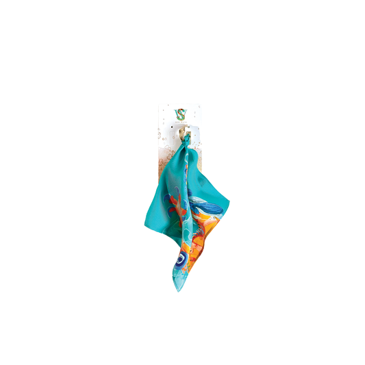 Blossom Into Power Statement Earring - Teal