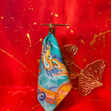 Blossom Into Power Statement Earring - Teal