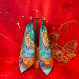Blossom Into Power Statement Earring - Teal (Set of 2)