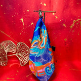 Blossom Into Power Statement Earring - Navy