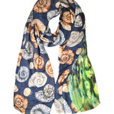 Aquatic Peacock Wool Wraparound