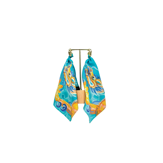 Blossom Into Power Statement Earring - Teal (Set of 2)