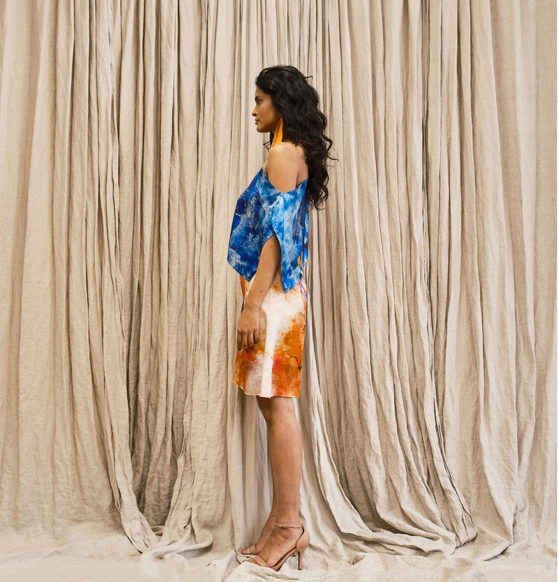 Umiko Asymmetrical Two Piece Dress
