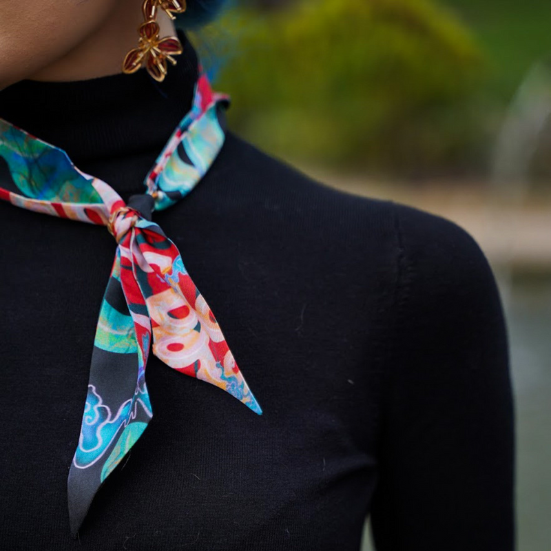 Siren Soirée Silk Twill Scarf