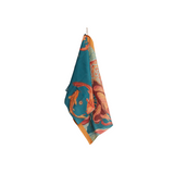 'Fan Print And Fish Print' Cotton Tea Towel Set