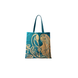 Celestial Crane Tote - Aqua