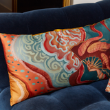 ‘Red Fanfare’ Silk Cushion Set