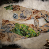Shell Peacock Wool Wraparound