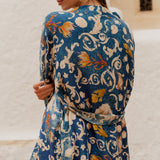 Look 04 — blue ornate wrap