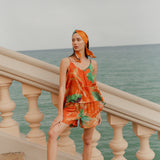 Look 05 — vermilion silk set