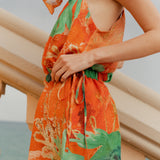 Look 05 — vermilion silk set