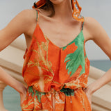 Look 05 — vermilion silk set