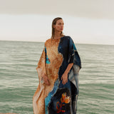 Look 06 — sand & cosmos kaftan