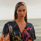 Look 08 — koi wrap dress