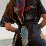 Look 08 — koi wrap dress