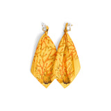 Marigold Coral Printed Earring - Set Of Two