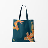 Balance of Koi Tote Bag - Aqua