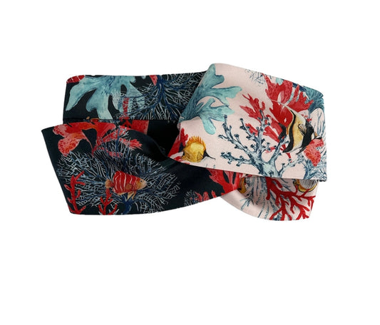 Adriatic Red Coral - Printed Headband