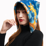 Sapphire Pocket Square Scarf - Blossom Into Power