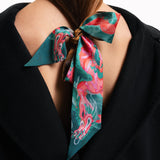 Coral Silk Scarf - Blossom Into Power