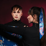 Sapphire Silk Scarf - Blossom Into Power
