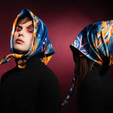 Sapphire Pocket Square Scarf - Blossom Into Power