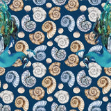 Aquatic Peacock Wool Wraparound