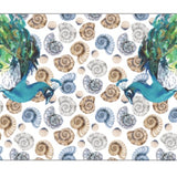Shell Peacock Wool Wraparound